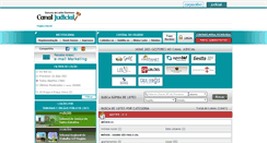 Desktop Screenshot of canaljudicial.com.br